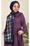 Hijabchi Plaid Patterned Medina Silk Shawl - 2