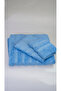 100% Cotton Bath Towel Set Turquoise (3 Pieces) - 3