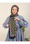Imported Patterned Medina Silk Shawl Su Series - New Collections |   Khaki