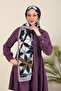 Lotus Patterned Shawl Medina Silk - Black New Collections - 3