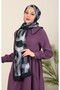 Imported Patterned Medina Silk Shawl Ring Series - New Collections |   Black