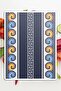 لوح تقطيع زجاجي منقوش هندسي ملون - 30x40 سم - 4