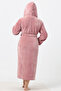 Hooded Raschel Dressing Gown - 6