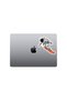 Snowboard Astronaut Car, Motorcycle, Helmet, Laptop, Glass Sticker 13x12 Cm - 4