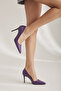 Urbane Purple Matte 8 cm Women's Stiletto, High Heels - 8