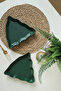 New Year's Green Pine Boat Plate 22 cm 2 Pieces - 3