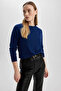 Women's Sweater Navy Blue I6913Az/Nv131 - 3