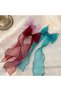 Long Tulle Bow Buckle Women's Hair Accessory with Clip - 6