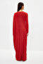 Dusty Rose Oversize Stylish Knitted Kaftan Dress Tctss24Eb00037 - 6