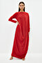 Dusty Rose Oversize Stylish Knitted Kaftan Dress Tctss24Eb00037 - 4
