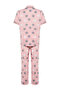 Powder Star Patterned Shirt Collar Knitted Pajamas Set TBBAW24AI00040 - 7
