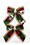 Christmas Ornament Double Bow 20x24