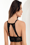 حمالة صدر Bralette مغطاة غير مدعومة باللون الأسود Mb13500-b - 2