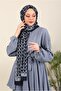 Imported Patterned Medina Silk Shawl Water Series - New Collections |   Black - 3