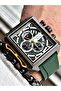 Red Color Functional Sports Silicone Men's Wristwatch + BRACELET WITH GIFT - 3