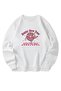Unisex White Sweatshirt with New Year's New Year 2024 Design