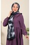 Imported Patterned Medina Silk Shawl Ring Series - New Collections |   Black - 2