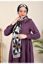Lotus Patterned Shawl Medina Silk - Black New Collections - 2