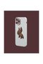 حافظة هاتف بيضاء منقوشة ثلاثية الأبعاد - DK117 - iPhone 12 - 2