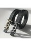 2-Piece Deal Product Thin Belt with Gold and Silver Buckle, Pants Belt, Shirt Belt, Jacket Belt - 2
