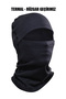 Thermal Winter Black Fleece Snow Mask - Unisex Biker Helmet Beanie - 2