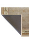 Beige Tone Cross Line Motif Patterned Creative Vintage Decorative Carpet 2613 - 4