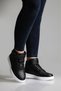 16308 Unisex Black White High Top Women's Sneakers Daily Comfortable Sports Shoes - 2