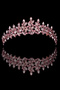 Crystal Jewelled Bridal Henna Crown, Special Bridal Wedding Crown for Women, Princess Crown Pink - 7