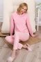 PİERRE CARDİN COTTON LONG SLEEVE WOMEN'S PAJAMA SET BOXED PINK V2 - 2