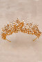 Leaf Pattern Elegant Bridal Costume Crown, Wedding Dress Crown, Bride Queen Crown Honey - 3