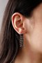 Black Waterway Necklace and Earrings Set Special Occasions Wedding Engagement Evening Dress Set Choker - 3