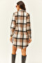 Women's Black Gray Lumberjack Thick Plaid Tunic Dress ELB-19000836 - 6