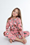Pink Kids Shaved Fleece Thick Home Pajama Set | 5,6,7,8,9,10 YEARS - 5