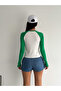 WOMEN'S CREW COLLAR DOUBLE COLOR PRINTED CAMORSE BLOUSE AYD8998 - 4
