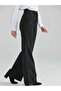 Candy Black High-Waisted Loose-Fit Pants, Wide-Legged Pants, Loose-Fit Trousers, Washed Palazzo Jeans - 2