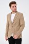 Honey Yellow Slimfit Classic Lined Regular Blazer Jacket - 3