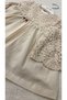 baby girl linen dress top with lace detail - 5