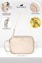 Women's Urban Black Cross Strap Zippered Adjustable Strap Model Handbag and Shoulder Bag - 3
