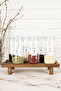 6-Piece Glass Spice Rack Set with Transparent Lid Wooden Stand Storage Container Spice Rack with Label 500 ml