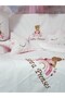 طقم نوم أطفال مطرز بألوان قوس قزح مقاس 60 × 120 مع ناموسية - 5