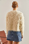 Women's Cream Tasseled Knitwear Cardigan 20234270 - 4