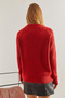 Women's Red Patterned Knitwear Sweater 20234261 - 3