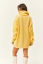 Women's Yellow Scoop Neck Soft Textured Knitwear Tunic Dress ELB-19001982 - 6