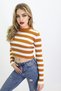 Women's Sweater, Crop Towel Neck Sweater - 4