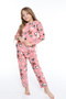 Pink Kids Shaved Fleece Thick Home Pajama Set | 5,6,7,8,9,10 YEARS - 3