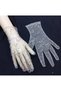 Taara glittering sequined tulle gloves nude - 7