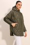 5181 Hooded Quilted Jacket - Khaki - 4