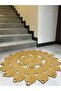 Jute Rug Floor Mat Teardrop Model