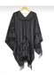 Women's Double Sided Shoulder Shawl Poncho - 4