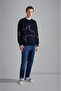 Men's Knitted Roundneck C.W.Wool Sweater - 4